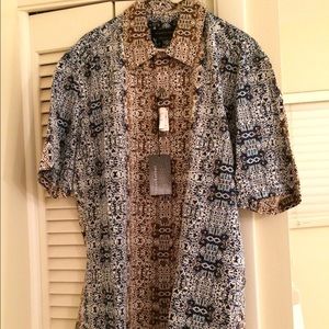 NWT Jhane Barnes short sleeved shirt size medium